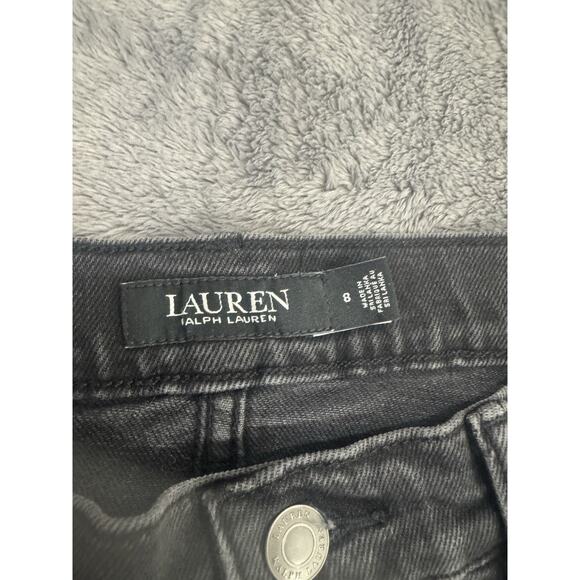 LAUREN RALPH LAUREN Relaxed Tapered Jeans in Empire Black Wash SIZE 8 - Picture 4 of 13